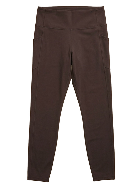 GAP Pants - GapFit Sky High Studio Pocket Leggings Brown High Rise Yoga Athletic Pants Large
